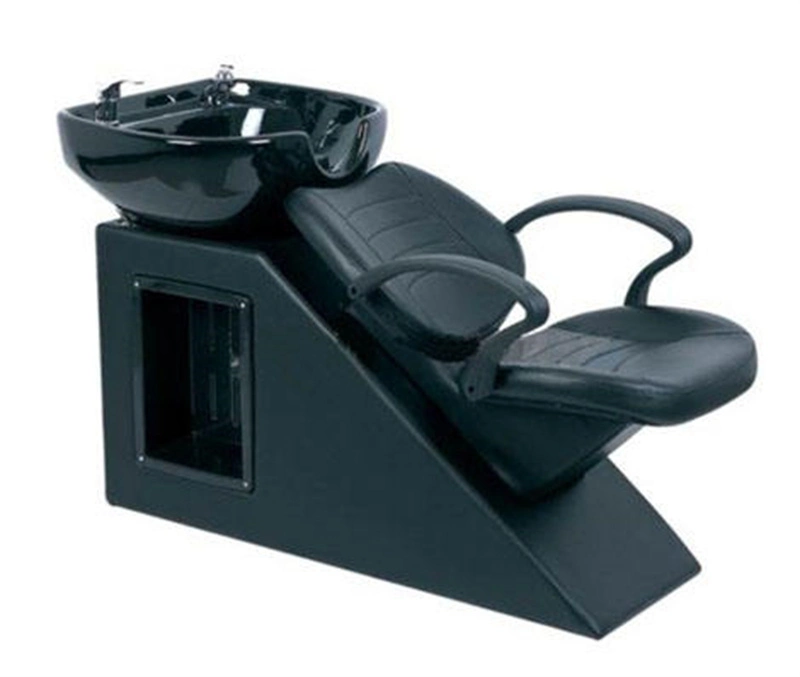 Factory Salon Furniture PU Leather Black Hair Washing Shampoo Chair &amp; Bed